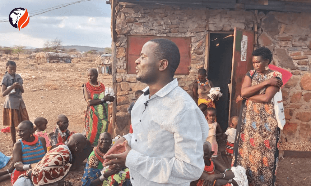 Bishop Gideon in the mission fields of Samburu